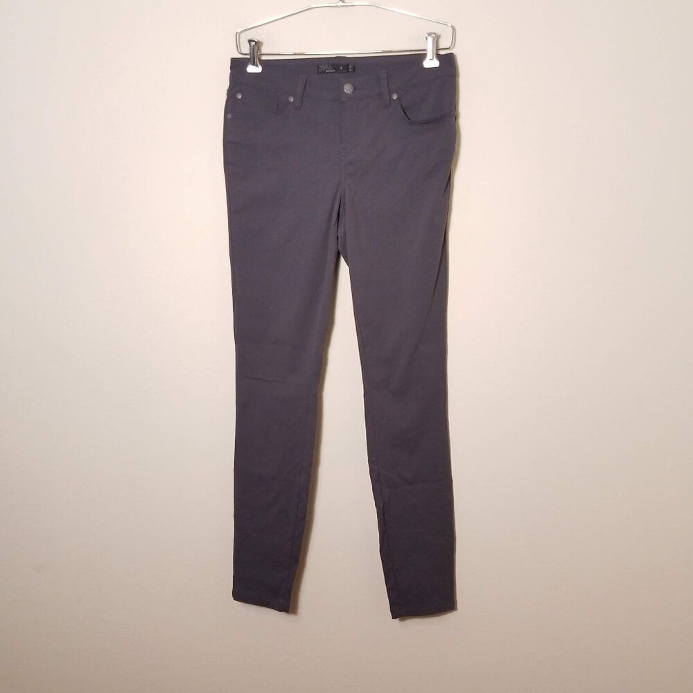 Prana Pants Womens 6 Gray Briann Skinny Leg Stretch Zion Fabric W4317RG08